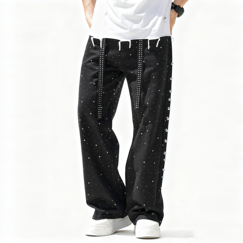 Full Rhinestone Denim
