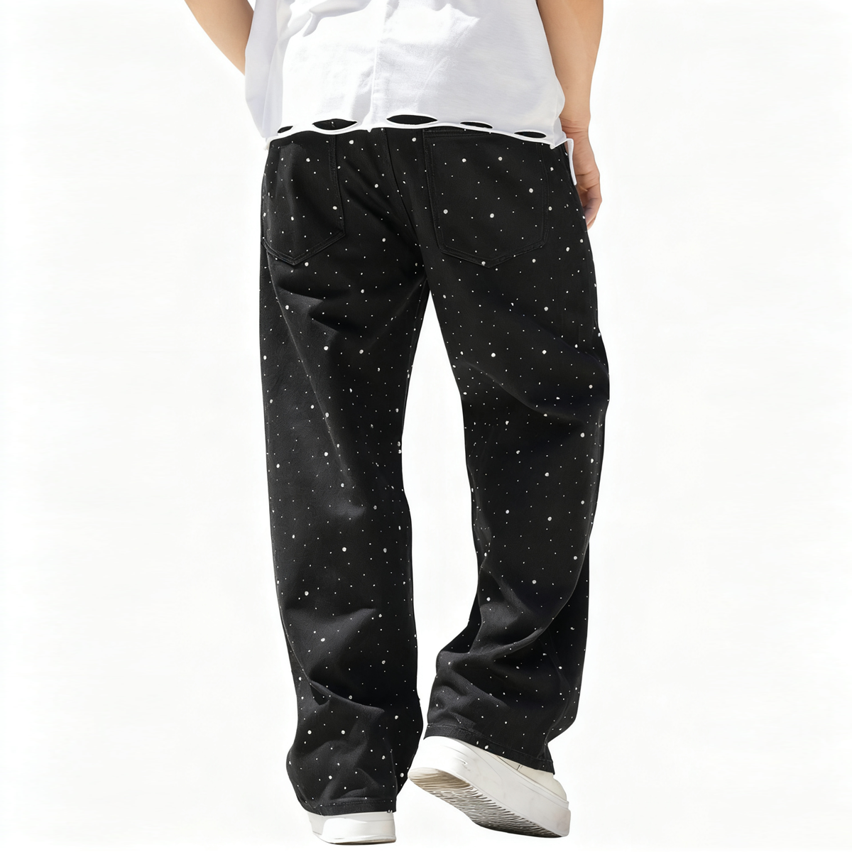 Full Rhinestone Denim