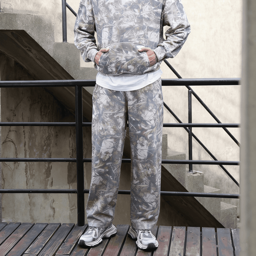 Camo Open Hem Sweatpants