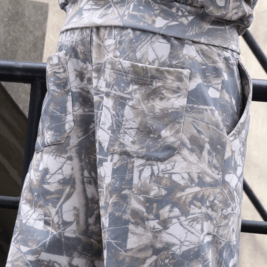 Camo Open Hem Sweatpants