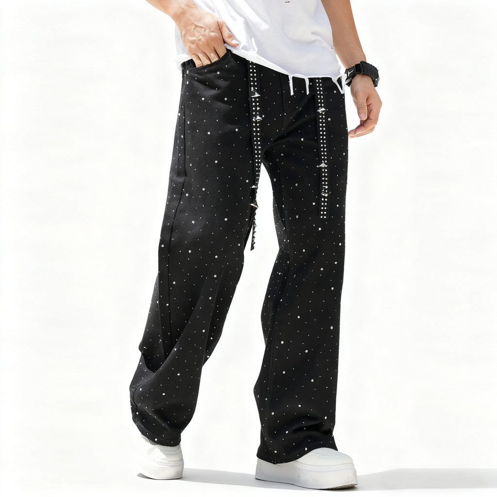 Full Rhinestone Denim